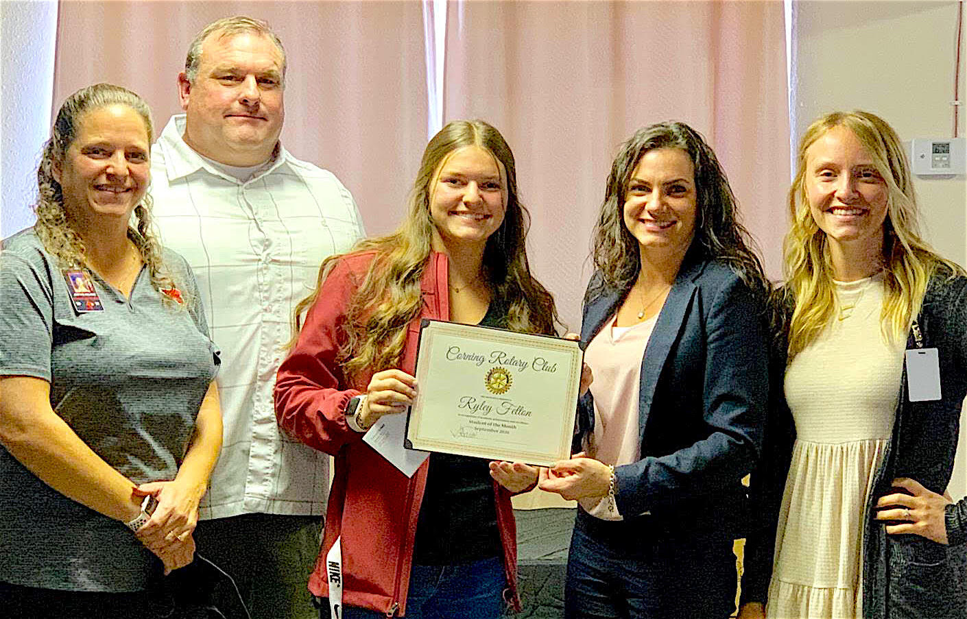 Corning Rotary Club honors student of the month